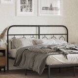 Maison Chic kovinsko posteljno vzglavje - vzglavna omarica - nočna omarica črno 150 cm, (21704721) | Shoptok.si