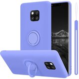  Ohišje, združljiv s Huawei v tekoči lahki vijolični barvi - zaščitni pokrov iz fleksibilnega silikona TPU z obročem, (20583346) | Shoptok.si