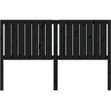  Uzglavlje za krevet crno 165,5 x 4 x 100 cm od masivne borovine | shoptok.hr