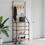 vidaXL Stalak za odjeću i cipele boja hrasta sonome 70x34x184 cm Cijene