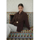Trendyol Modest Ženska košulja Tctss26Tg00048, Smeđa | Eponuda.com