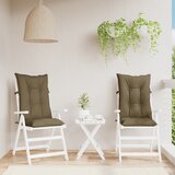  Jastuci za stolice 2 kom prošarano smeđesivi 120x50x7cm tkanina | Eponuda.com