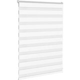 vidaXL zebra senčilo bela 110x100 cm tkanina širina 105,9cm poliester | Shoptok.si