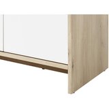 MID.YOU komoda, bela, barve hrasta | Shoptok.si