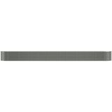vidaXL Visoka greda iz prašno premazanega jekla 440x80x36 cm siva | Shoptok.si