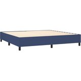  box spring s madracem LED plavi 200x200 cm od tkanine | shoptok.hr