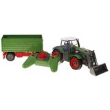  Traktor s prikolicom na daljinsko upravljanje u mjerilu 1:28 - crveno/zeleni | shoptok.hr