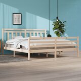 Maison Chic Posteljni okvir - Dvoposteljna postelja - Zakonska postelja iz trdnega lesa 200x200 cm-J5168, (21761912) | Shoptok.si