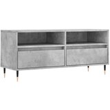 Maison Chic TV omarica - TV stojalo - Televizijska omarica betonsko siva 100x34,5x44,5 cm inženirski les, (21699649) Cene