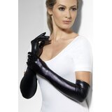 Fever Wet Look Gloves 44039 Black Cene