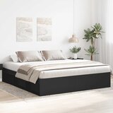  Okvir kreveta bez madraca crni 180x200 cm konstruiranog drva | shoptok.hr