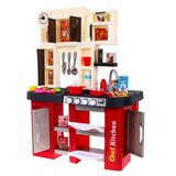 Otroška kuhinja za igro z mini hladilnikom - rdeča | Shoptok.si