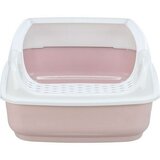 Pijesak WC posoda za mačke z visokim robom 38x20x50 cm roza | Shoptok.si