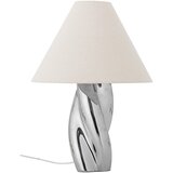 Bloomingville Stolna lampa u srebrnoj boji s tekstilnim sjenilom (visina 49 cm) Silva – u