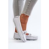 S. BARSKI White Women's Leather Moccasins With Decoration S.Barski LR339 | shoptok.hr