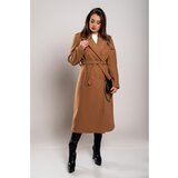 Fenzy Elegantan Dugi Kaput S Gumbima, Boja Deve | shoptok.hr