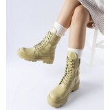 Gemre Green flat boots with protector Zacharie | Shoptok.si
