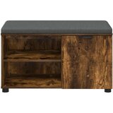  Klupa za hodnik s jastukom Dimljeni hrast 80 x 38 x 46 cm | shoptok.hr