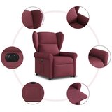  Električni naslanjač s funkcijo vstajanja vinsko rdeč | Shoptok.si