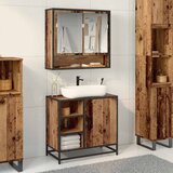vidaXL Kupaonski ormarić za sudoper Staro drvo 65 x 33 x 60 cm Cijene