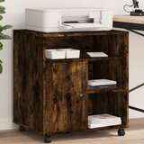 vidaXL Stalak za pisač s kotačima boja hrasta 60 x 50 x 67 cm | shoptok.hr