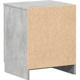  Noćni ormarić s 2 ladice, betonsko siva 40x36x50 cm | shoptok.hr
