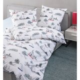 Janine posteljnina 135/200 cm mečkanka modra, rdeča, bela | Shoptok.si