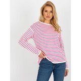 Fashion Hunters White-pink classic striped woolen sweater from RUE PARIS Cene