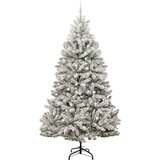 vidaXL Umjetno božićno drvce Zelena i bijela 300 cm PVC i metal | shoptok.hr