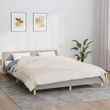 vidaXL Obtežena odeja svetlo krem 220x240 cm 11 kg blago Cene