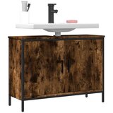 Furnova Omarica za umivalnik dimljeni hrast 80x30x60 cm inženirski les, (21947456) | Shoptok.si