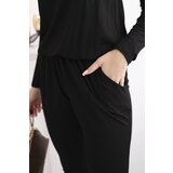 Kesi Waisted viscose jumpsuit black | Shoptok.si