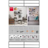 Metaltex Črna kovinska konzola za sistem modularnih polic Mural – | Shoptok.si