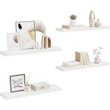  Plutajuće zidne police 4 kom bijele 90 x 23,5 x 3,8 cm MDF | shoptok.hr