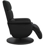  Naslonjač od umjetne kože s osloncem za noge crni | shoptok.hr