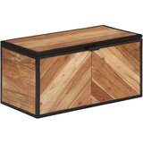 vidaXL Kutija za pohranu 60x30x30 cm masivno drvo bagrema i željezo | Eponuda.com