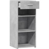  Komoda siva boja betona 40 x 42,5 x 93 cm od konstruiranog drva | shoptok.hr
