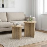  Set pomoćnih stolića 2 pcs Hrast sonoma Konstrukcijsko drvo | shoptok.hr
