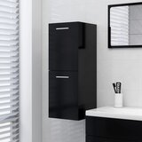 vidaXL Kupaonski ormarić crni 30 x 30 x 80 cm od iverice Cijene