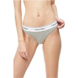 Calvin Klein Tanga gaćice siva melange / crna / bijela | shoptok.hr