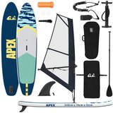  Naduvivi SUP s jedrom APEX 330 x 76 x 15 cm Plava za | shoptok.hr
