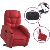 Električni naslonjač na podizanje umjetna koža crveni | shoptok.hr