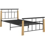  Okvir za krevet od metala i masivne hrastovine 100 x 200 cm | shoptok.hr