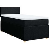 Box spring krevet s madracem crni 80 x 200 cm od tkanine | shoptok.hr