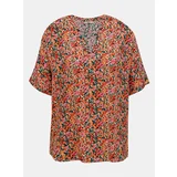 Only Pink-Orange Floral Loose Blouse Nova - Women