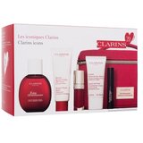 Clarins Aroma Eau Dynamisante set: negovalna dišeča vodica 50 ml + krema za obraz Beauty Flash Balm 50 ml + olje za ustnice Lip Comfort Oil 7 ml 03 Cherry + krema za roke Hand And Nail Treatment Cream 30 ml + maskara Wonder Perfect Mascara 4D 3 ml 01 Perfect Black + kozmetična torbica unisex | Shoptok.si