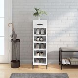 vidaXL Ormarić za cipele sjajni bijeli 30x35x105 cm konstruirano drvo | shoptok.hr