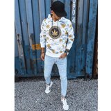 DStreet White men's sweatshirt with print BX5317 | shoptok.hr