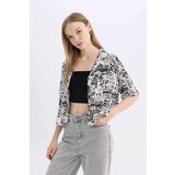 Defacto Cool Regular Fit Pajama Collar Patterned Short Sleeve Shirt | ePonuda.com