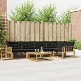  Set vanjskih sofa 6 kom. Bijela i crna | shoptok.hr